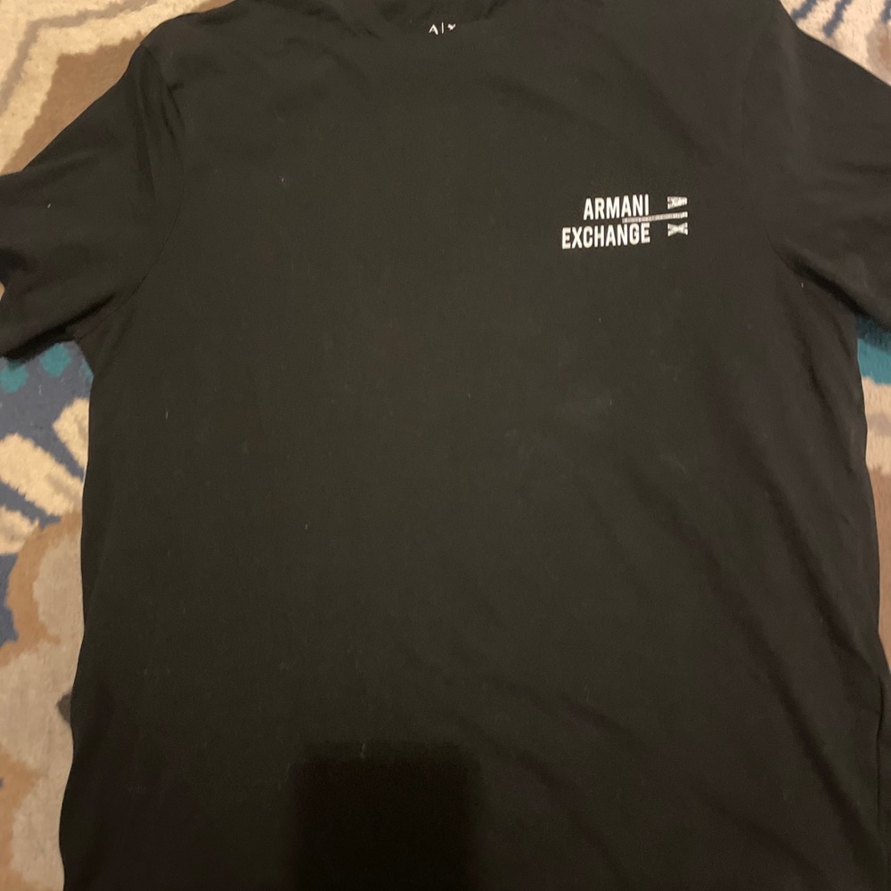 Armani Exchange Men's Logo T-Shirt, Black Size M.